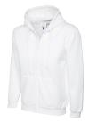 UC504 Adults Classic Fill Zip Hooded Sweatshirt White colour image